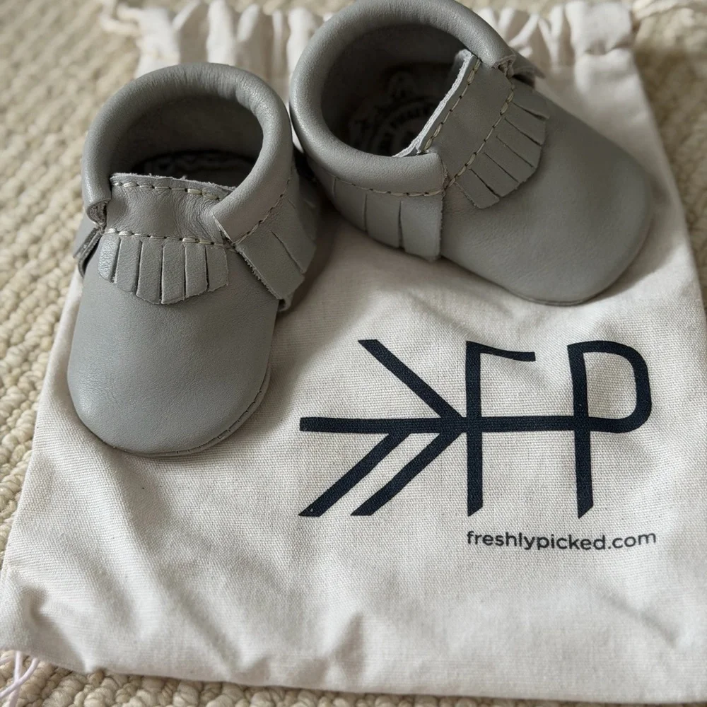 Freshly Picked Light Gray Moccasins